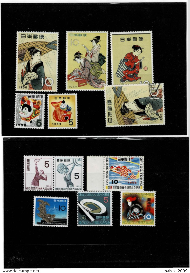 JAPAN ,12 Pezzi Nuovi MNH Di Cui 4 MH E 1 Usato ,qualita Splendida - Nuevos