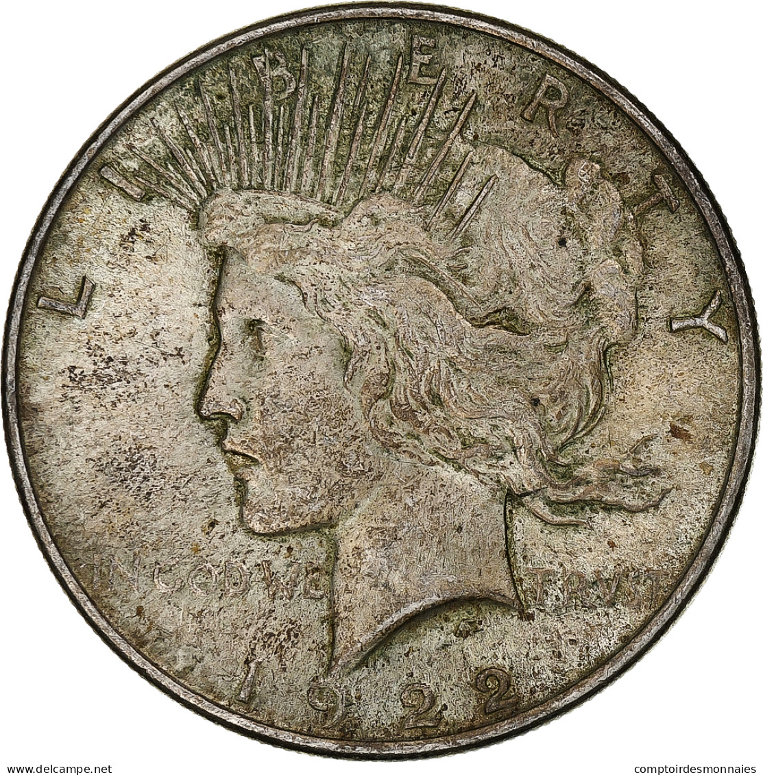 États-Unis, Dollar, Peace Dollar, 1922, Philadelphie, Argent, TTB+, KM:150 - 1921-1935: Peace (Pace)