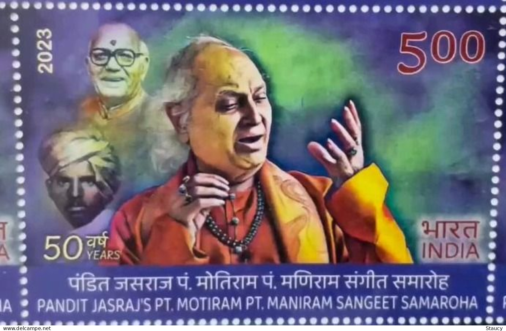 India 2023 PANDIT JASRAJ FULL SHEET Of  20 STAMPS MNH As Per Scan - Chanteurs