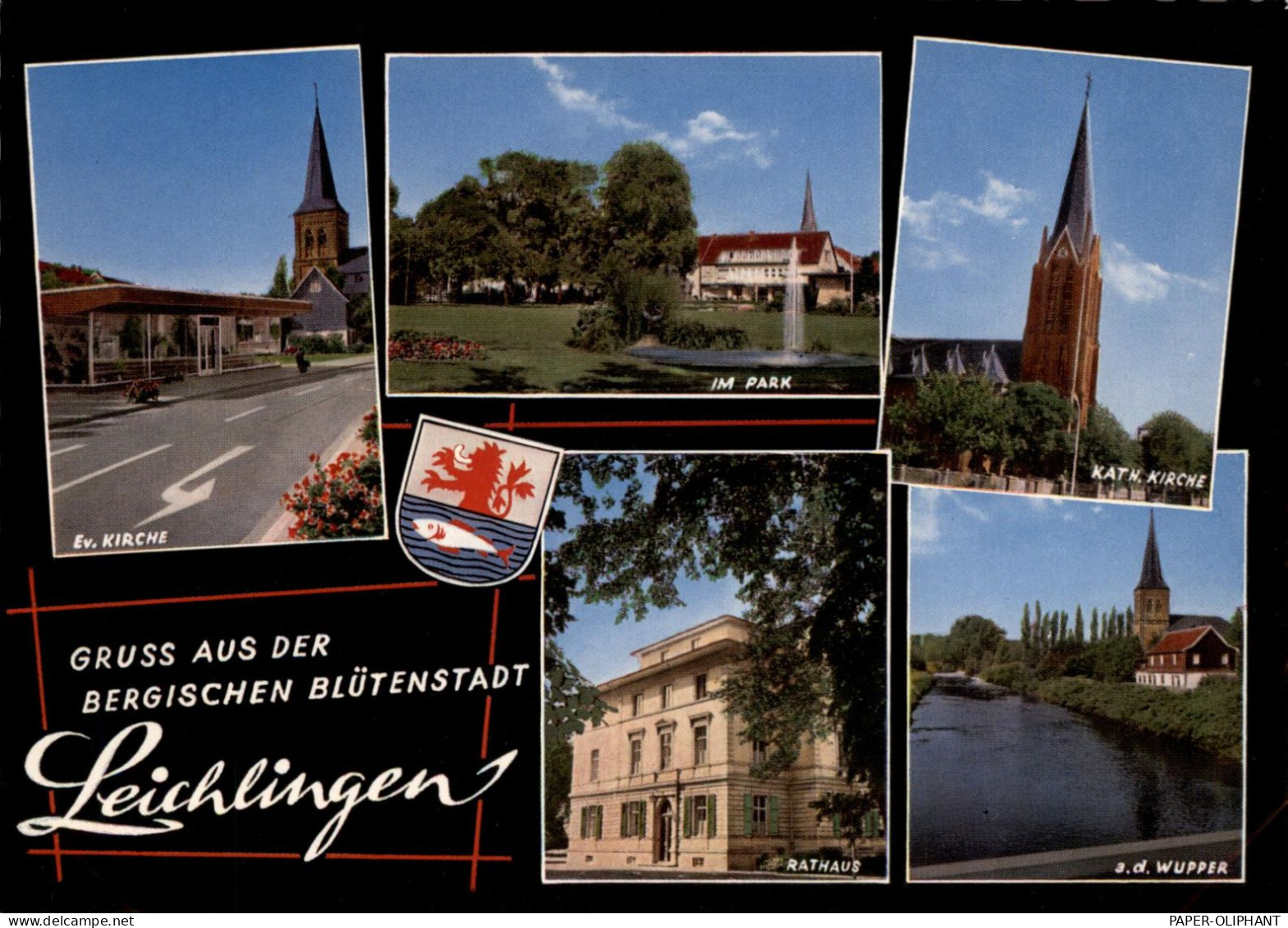 5653 LEICHLINGEN, Rathaus, Kirchen, Park... - Bergisch Gladbach