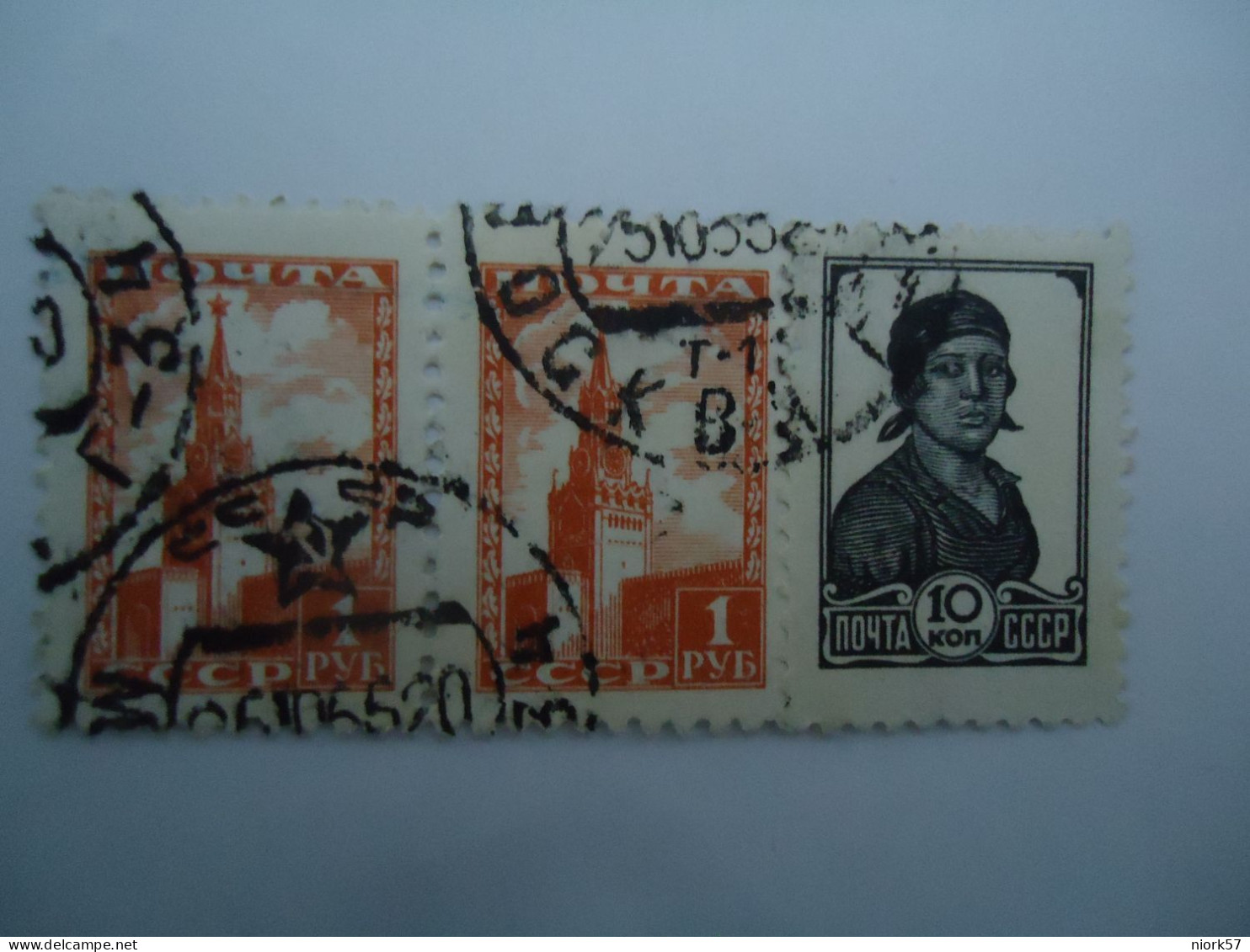 RUSSIA   3 STAMPS  MONUMENTS HEROES   WITH POSTMARK 1965 - Other & Unclassified