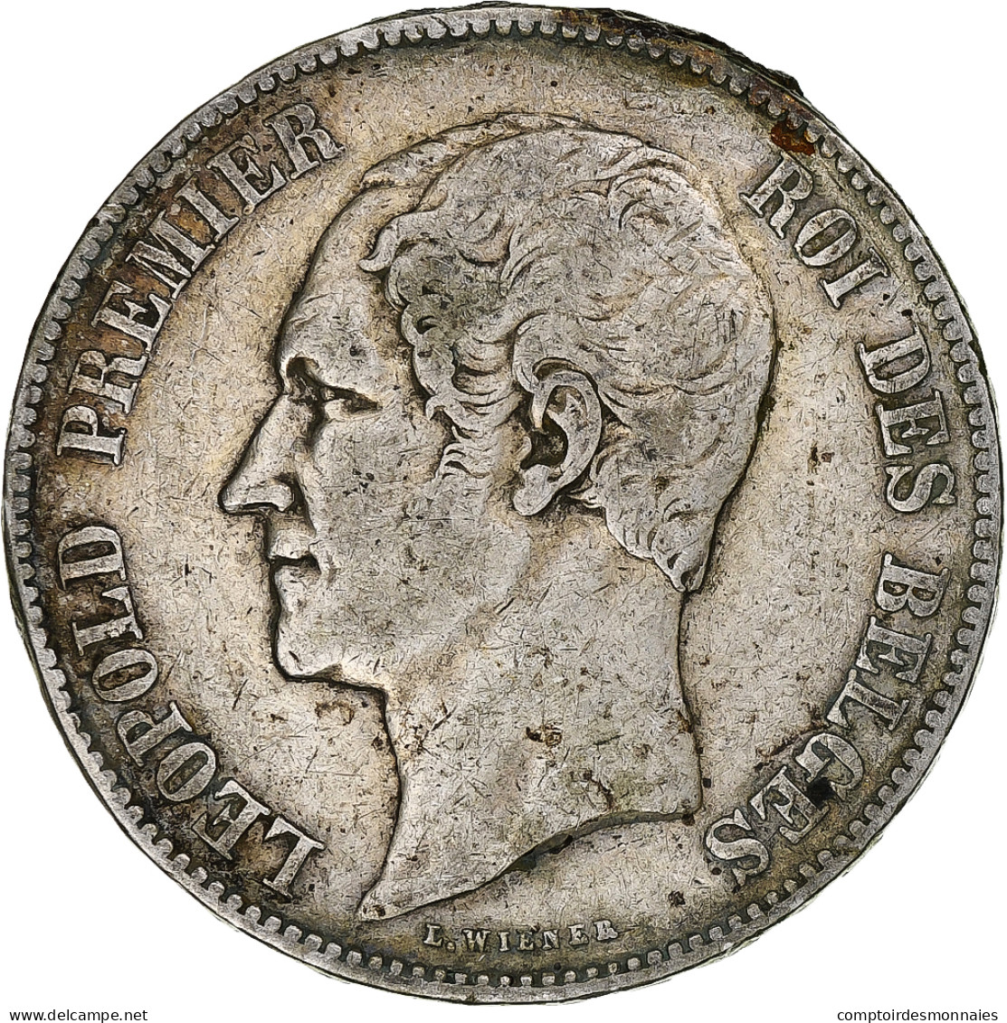 Belgique, Leopold I, 5 Francs, 5 Frank, 1849, Bruxelles, Argent, TB, KM:17 - 5 Frank