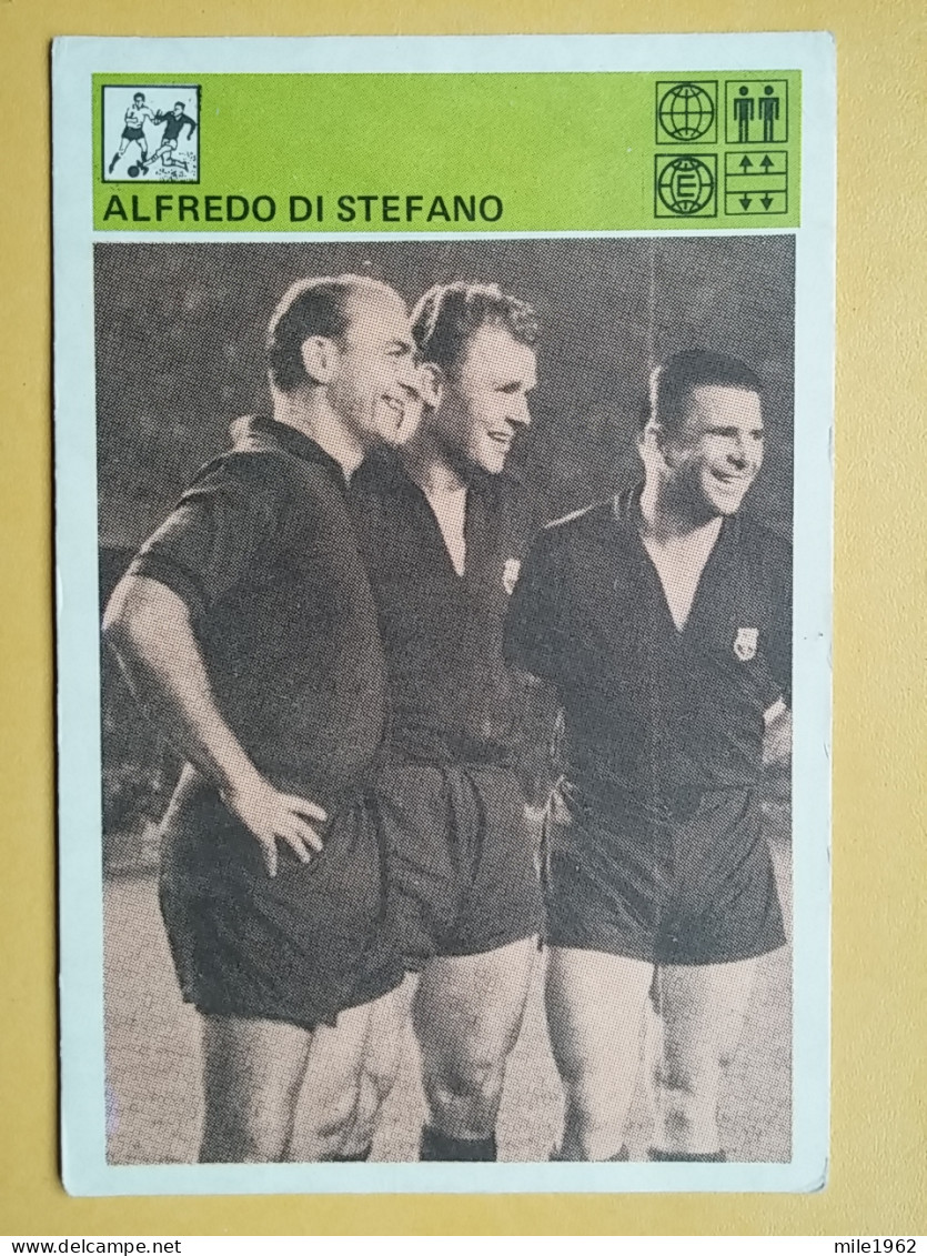 Kov 17-37 - Famous People, Des Personnes Célèbres, ALFREDO DI STEFANO CARD, FOOTBALL - Personalidades Deportivas