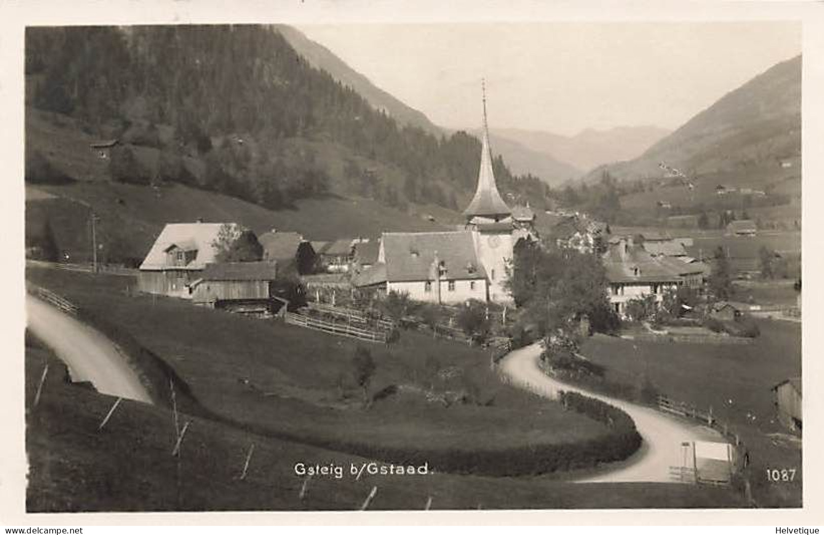 Gsteig Bei Gstaad Kirche Eglise 1915 - Gsteig Bei Gstaad