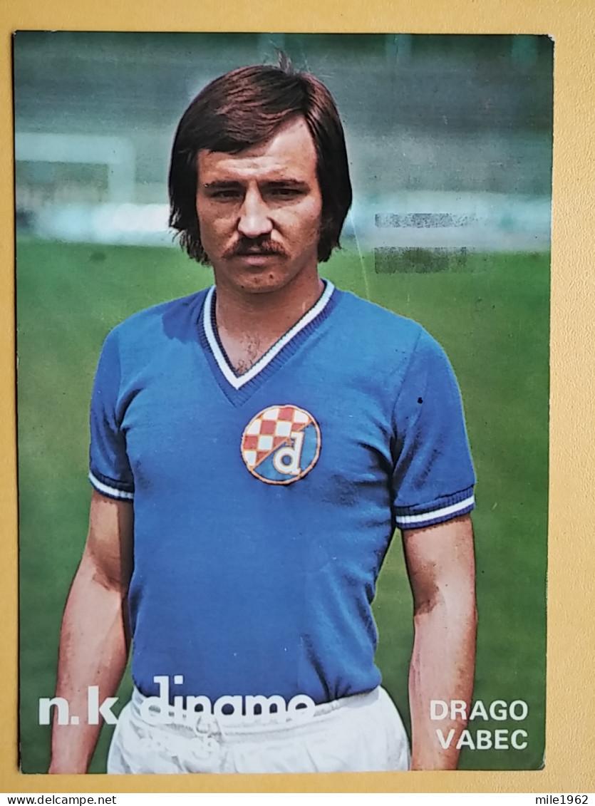 Kov 17-37 - Famous People, Des Personnes Célèbres, DRAGO VABEC, FOOTBALL, DINAMO ZAGREB, CROATIA - Personalidades Deportivas