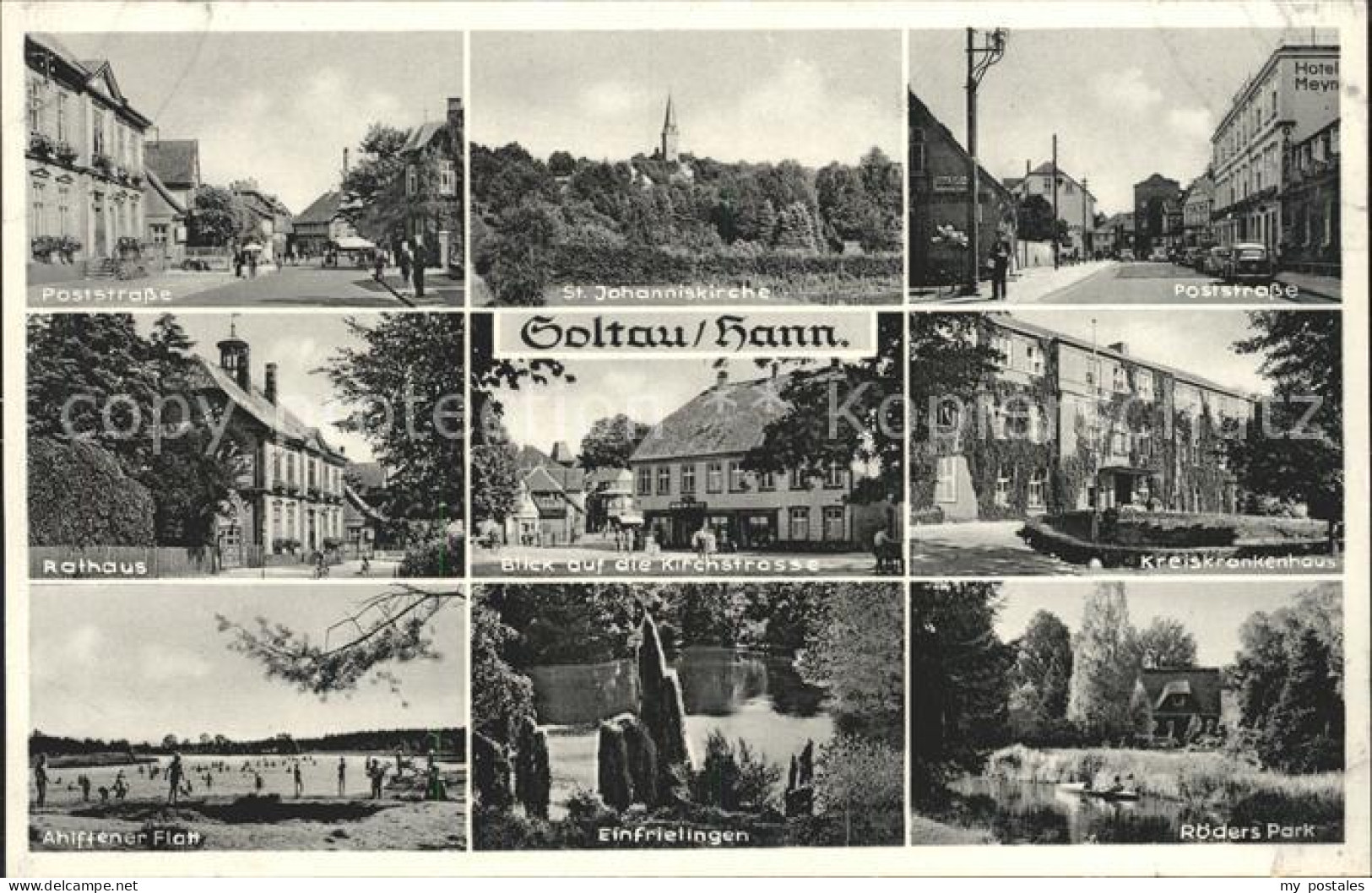 42173607 Soltau Kreiskrankenhaus Poststrasse Rathaus Roeders Park Soltau - Soltau