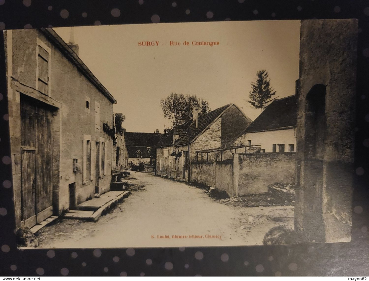 SURGY 58 - RUE DES COULANGES- TRES BELLE CPA - Andere & Zonder Classificatie