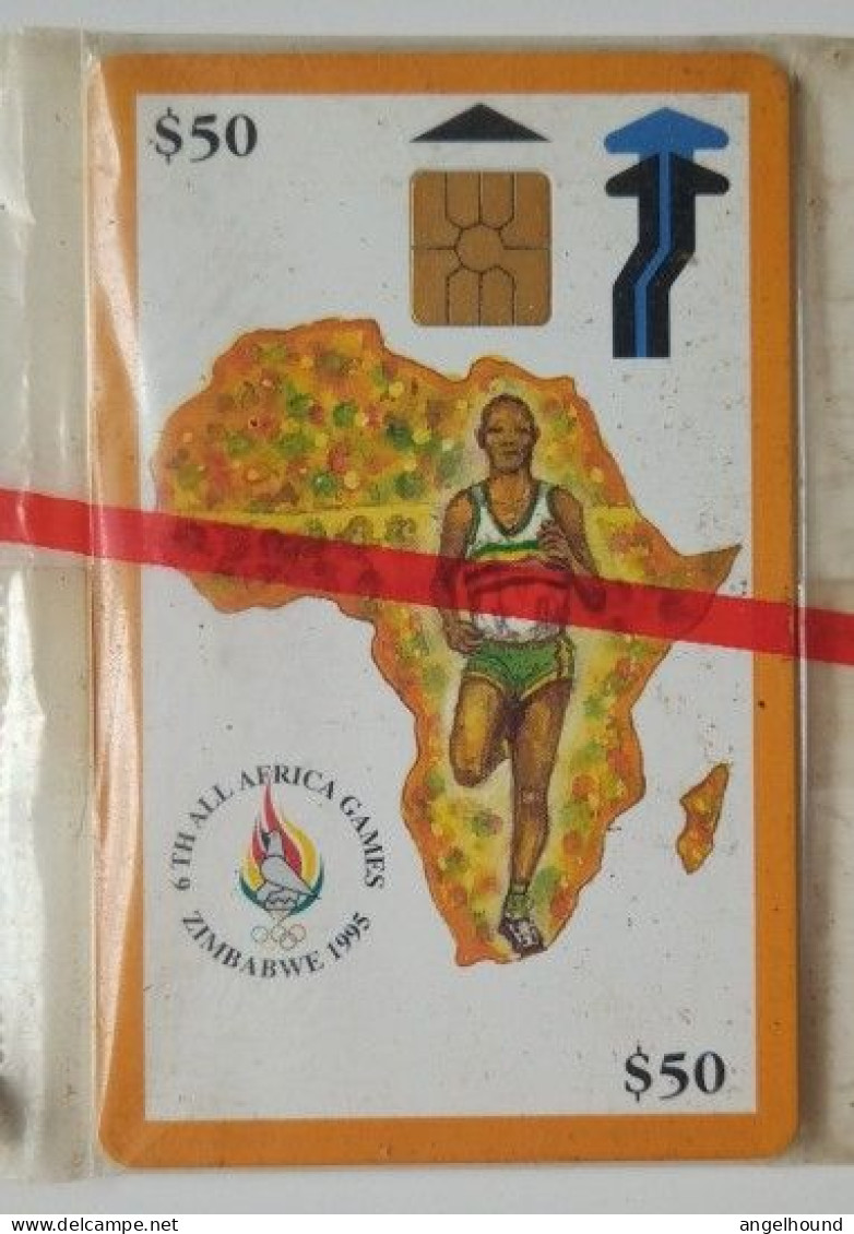 Zimbabwe $50 Chip Card - 6th All Africa Games - Zimbabwe