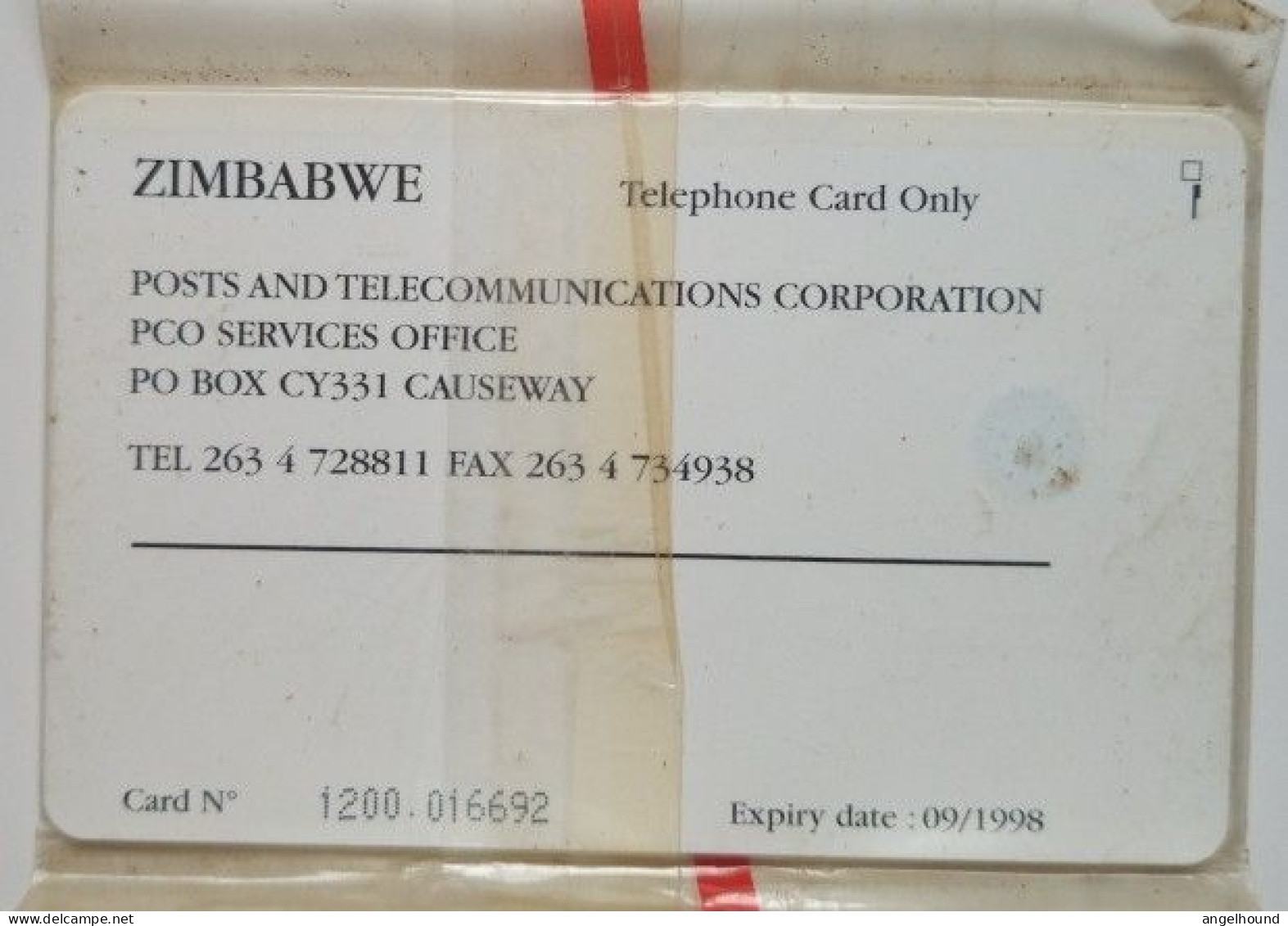 Zimbabwe $50 Chip Card - 6th All Africa Games - Zimbabwe