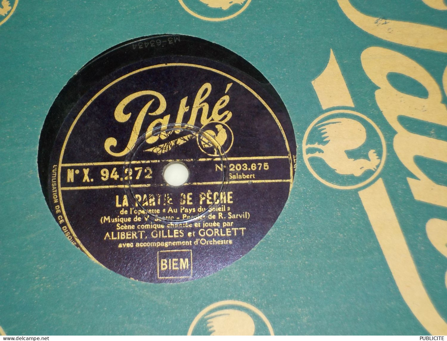 DISQUE 78 TOURS VALSE MARSEILLESE DE  ALIBERT ET JENNY HELIA ET GILLES ET GORLETT 1932 - 78 Rpm - Schellackplatten