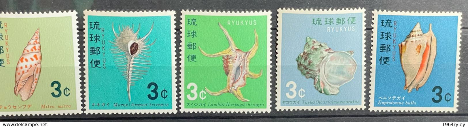 RYUKYU ISLANDS  - MNH** - 1967 - # 157/161 - Ryukyu Islands