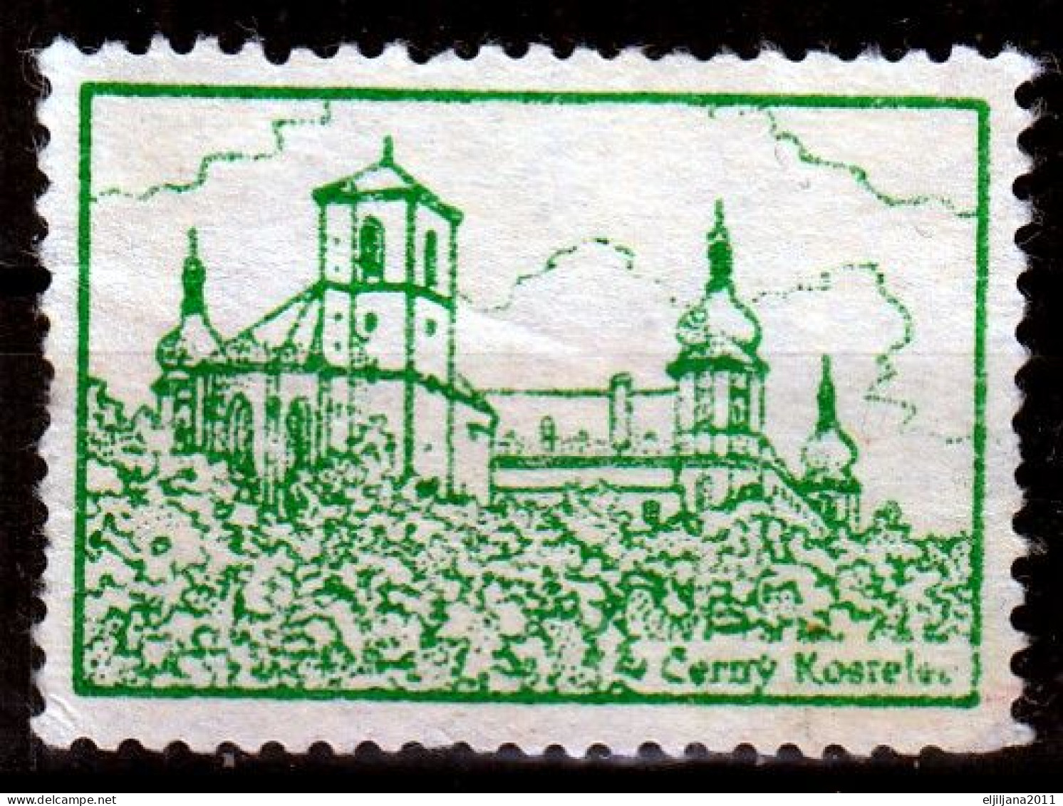 Czechoslovakia ⁕ Castle ČERNY KOSRELAC ? ⁕ 1v Cinderella Vignette ( No Gum ) - Erinnophilie