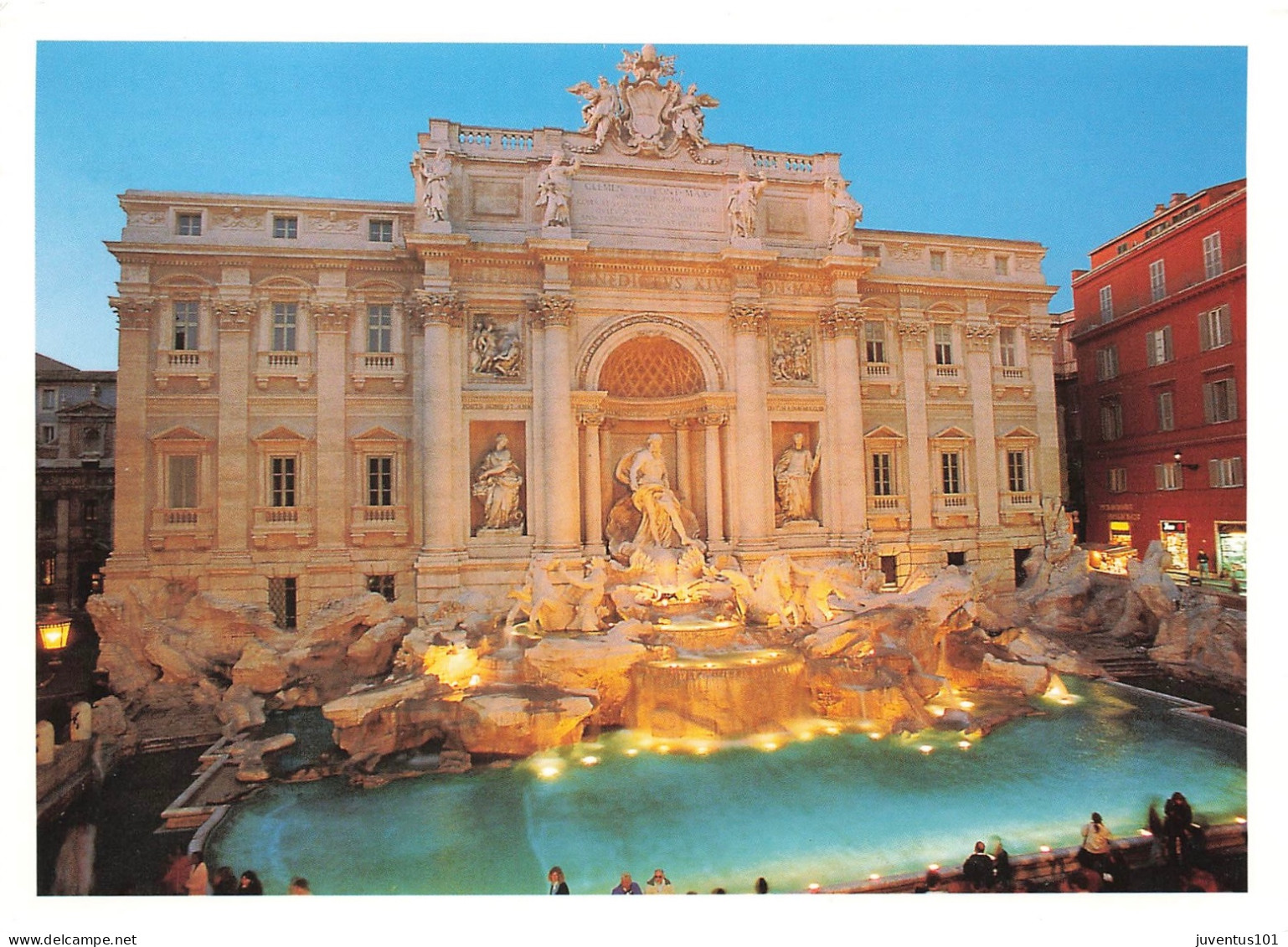 CPM Format Spéciale-Roma-Fontana Di Trevi-Beau Timbre-Voir Description     L2488 - Fontana Di Trevi