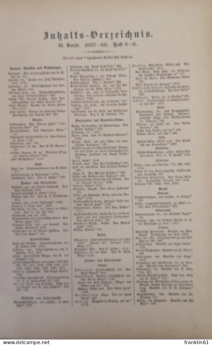 Über Land Und Meer. II. Band 1886/87. 6.; 7.; 8 Un 9. Heft - Sonstige & Ohne Zuordnung