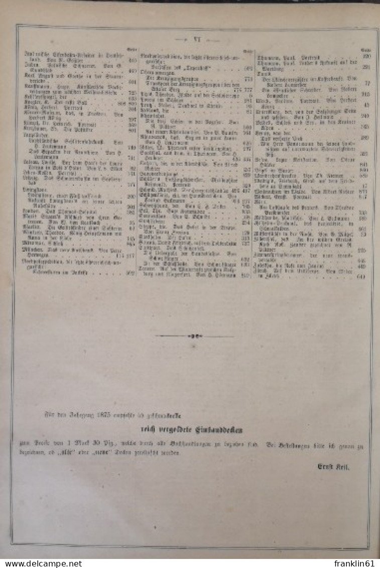 Die Gartenlaube. Illustrirtes Familienblatt. No. 1 bis No. 52.