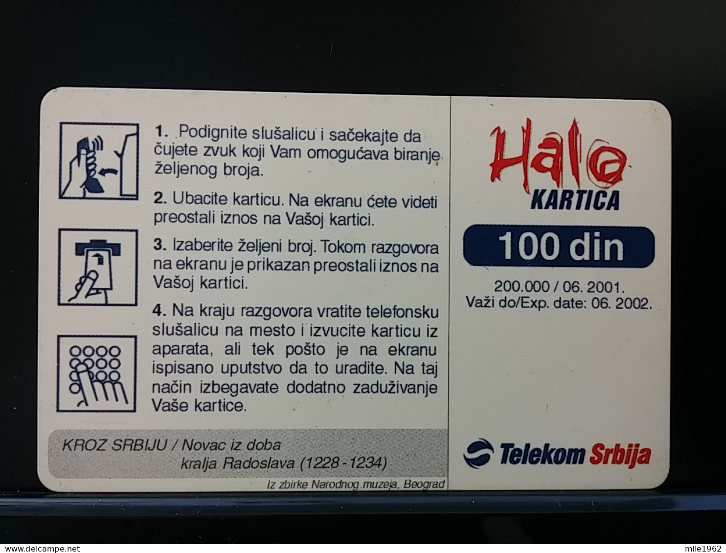 T-253 - SERBIA, TELECARD, PHONECARD,  - Sonstige – Europa