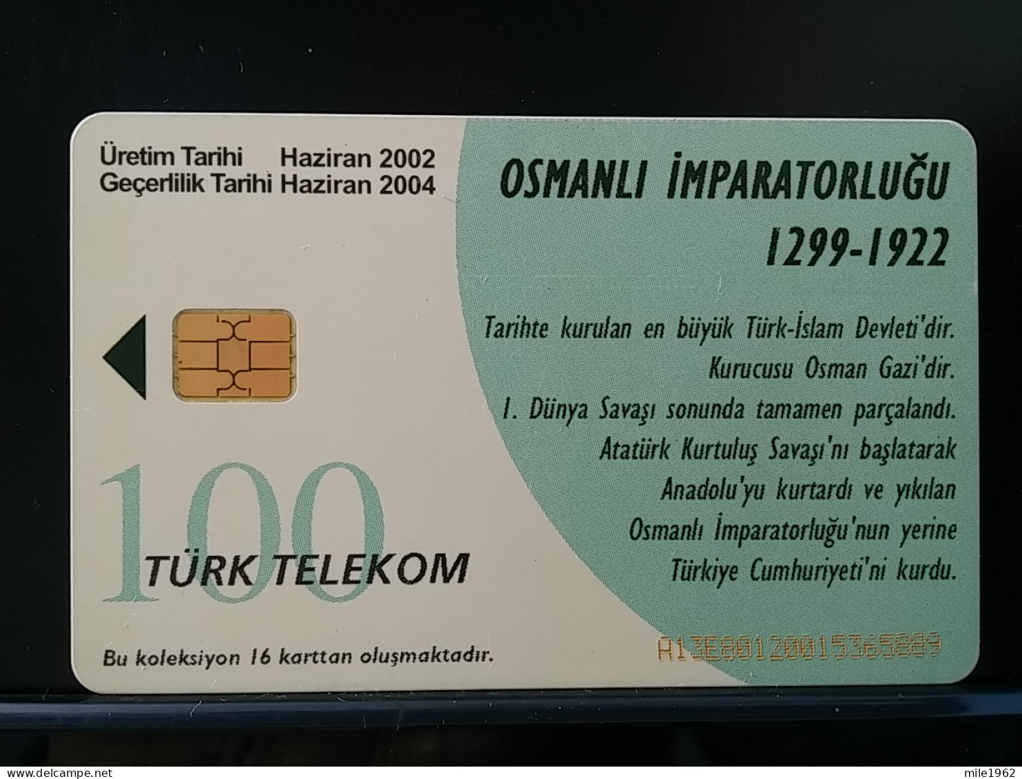 T-261 - TURKEY, TELECARD, PHONECARD, - Turkey