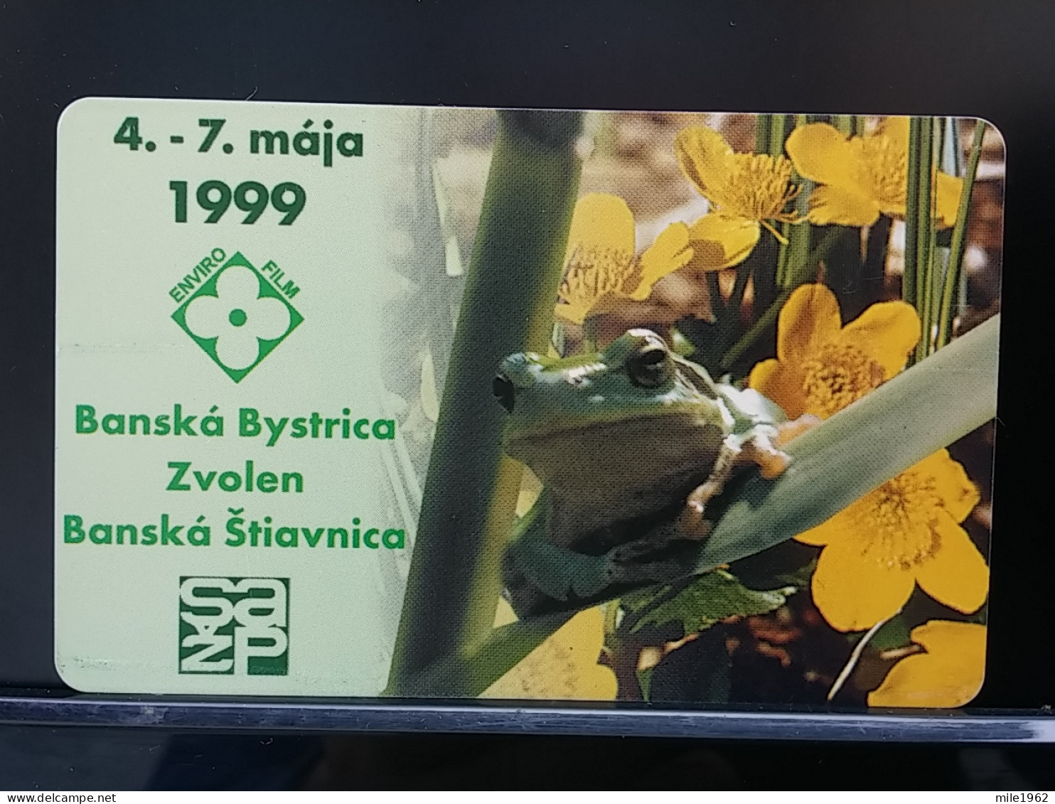 T-270 - SLOVAKIA, TELECARD, PHONECARD, FLOWER, FLEUR, FROG, GRENOUILLE, BANSKA BYSTRICA - Slovakia