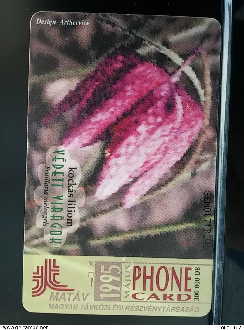 T-272 - HUNGARY, TELECARD, PHONECARD, FLOWER, FLEUR - Hungría