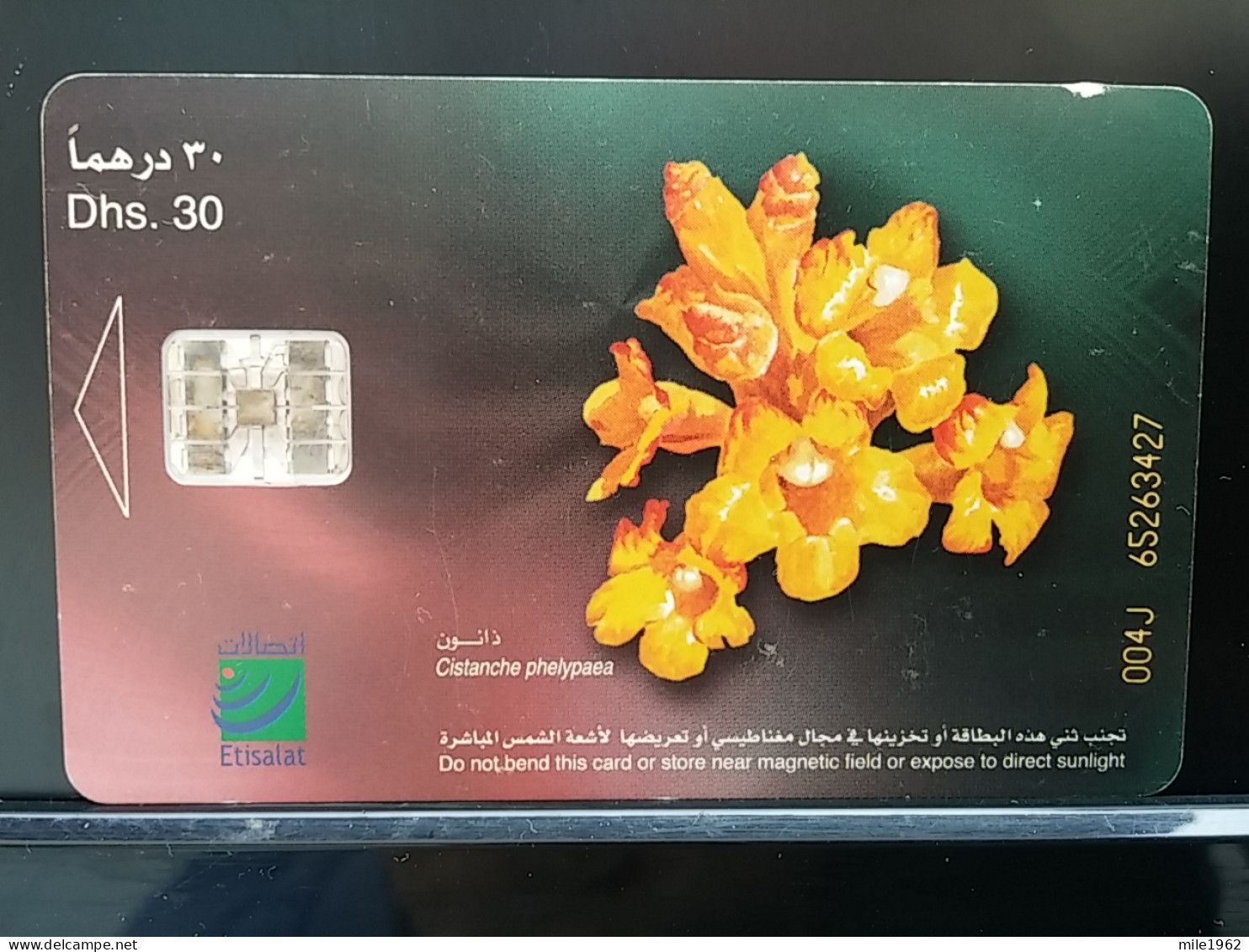 T-273 - UAE, TELECARD, PHONECARD, FLOWER, FLEUR,  - United Arab Emirates