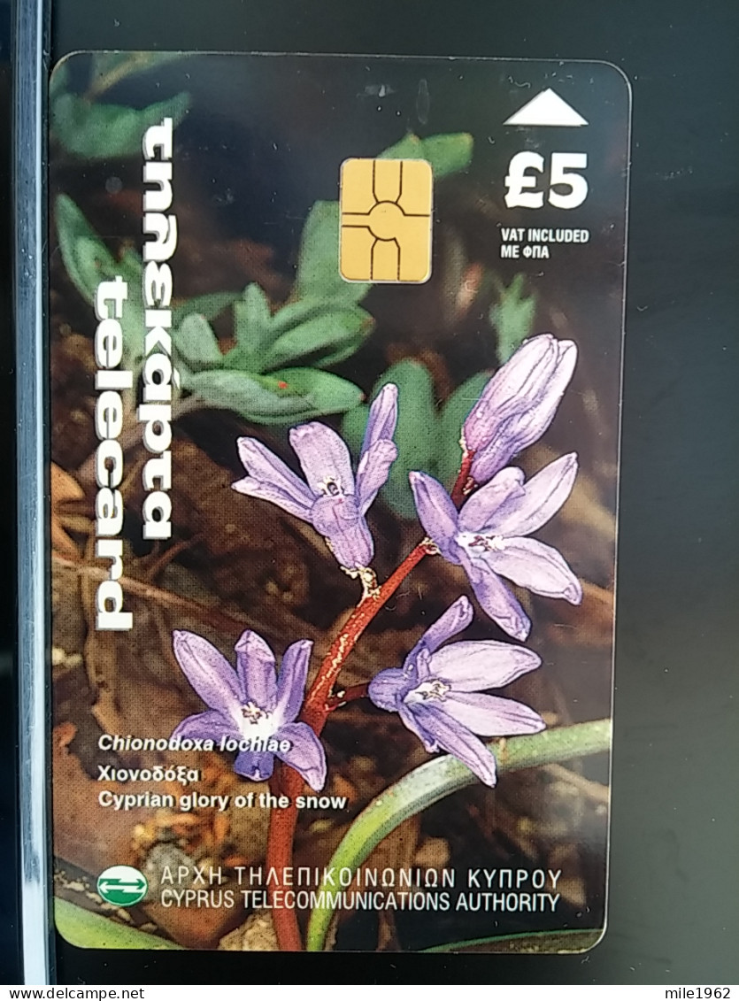 T-274 - CYPRUS TELECARD, PHONECARD, FLOWER, FLEUR - Cyprus