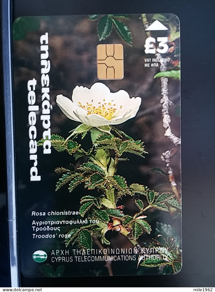 T-274 - CYPRUS TELECARD, PHONECARD, FLOWER, FLEUR - Zypern