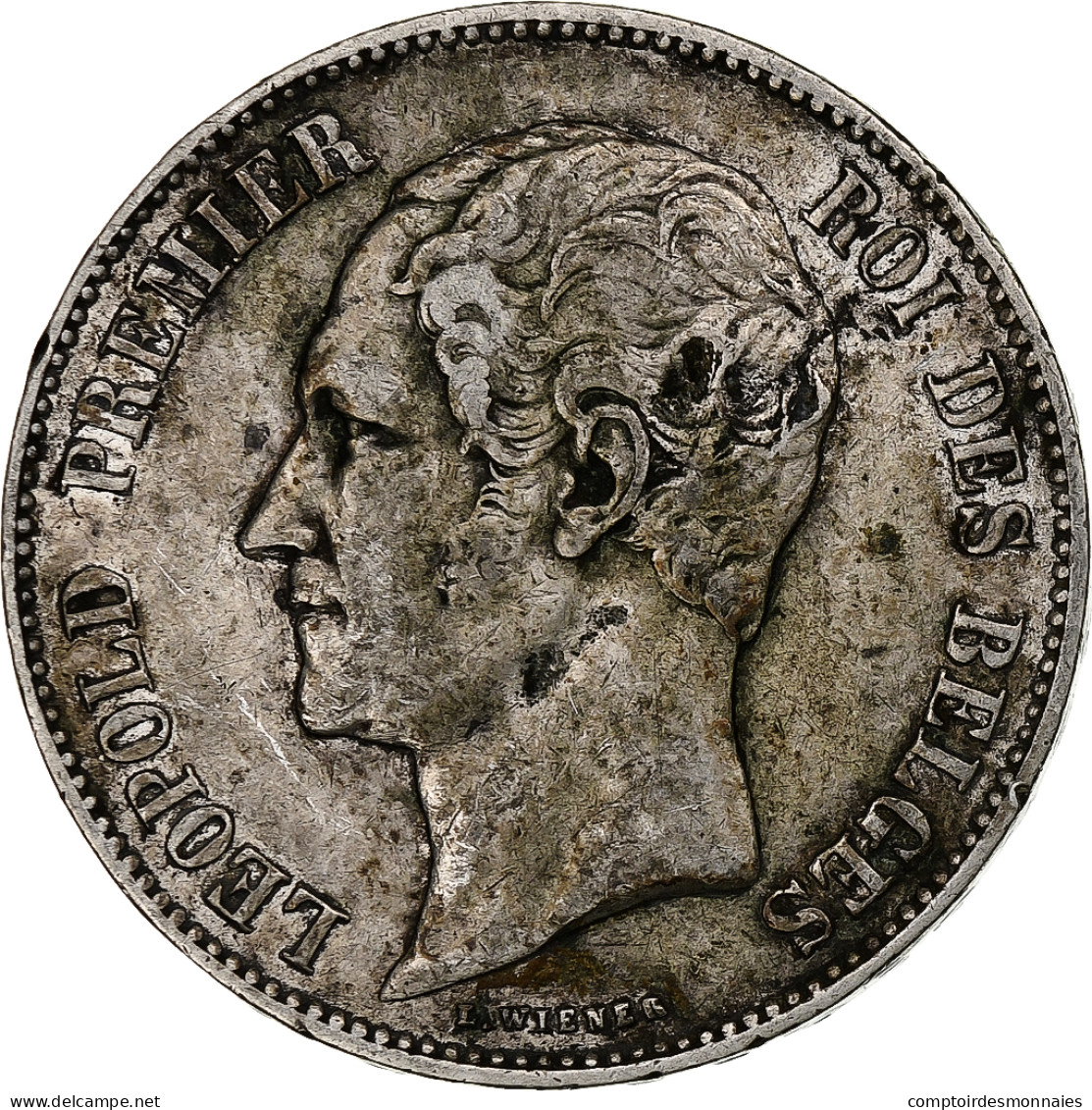 Belgique, Leopold I, 5 Francs, 5 Frank, 1865, Argent, TB, KM:17 - 5 Frank