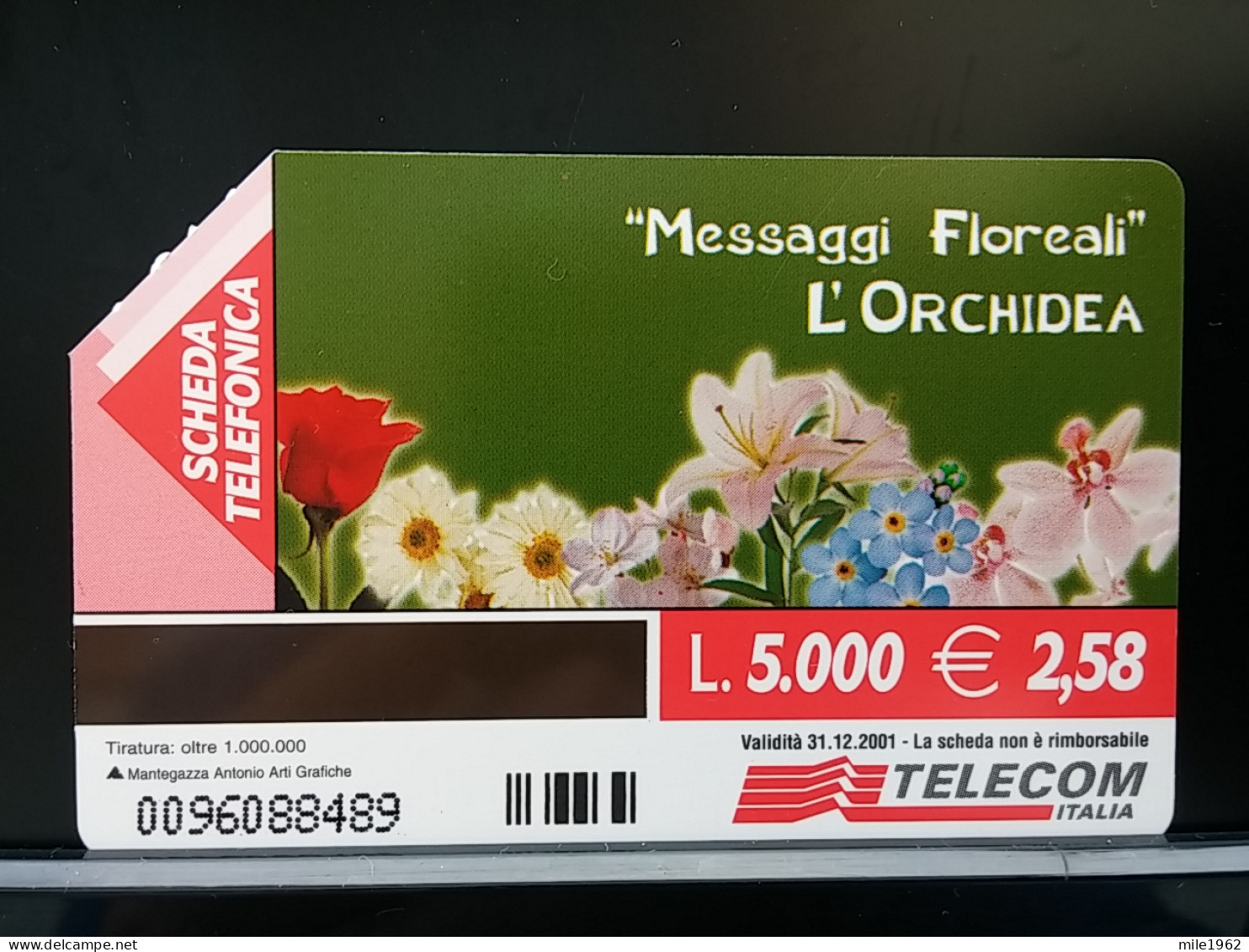 T-276 - ITALIA, ITALY, TELECARD, PHONECARD, FLOWER, FLEUR,  - Sonstige & Ohne Zuordnung