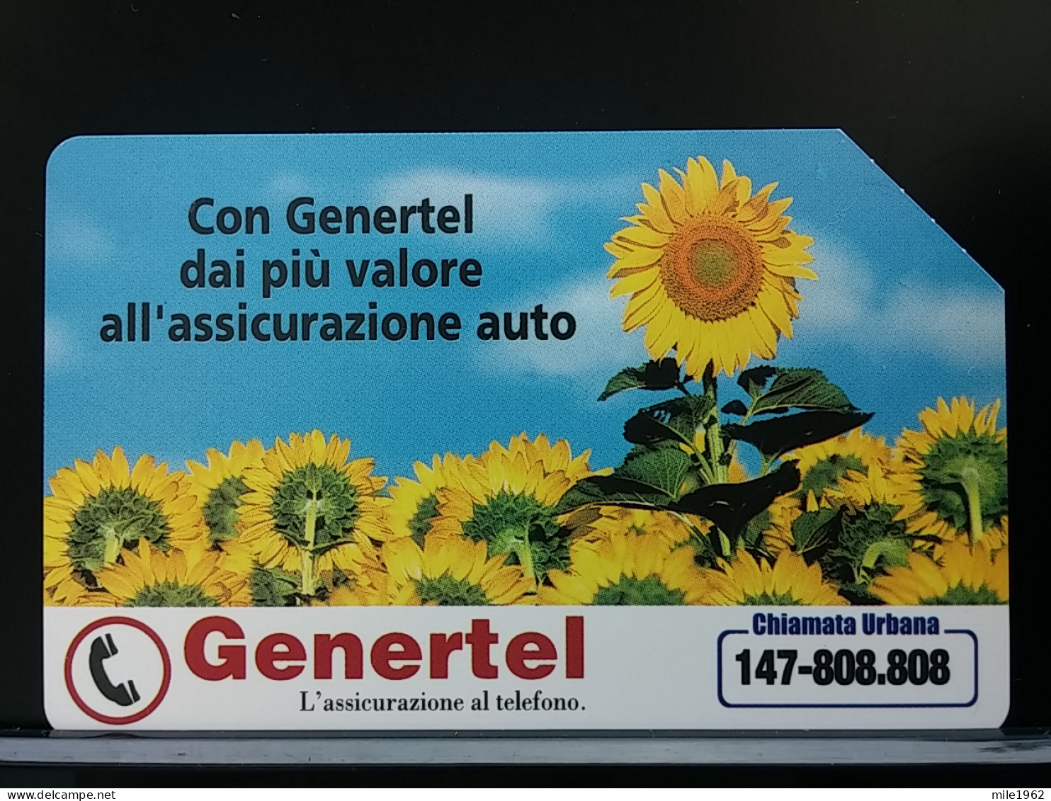 T-276 - ITALIA, ITALY, TELECARD, PHONECARD, FLOWER, FLEUR, SUNFLOWER - Autres & Non Classés