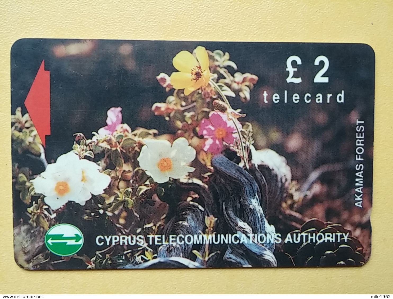 T-277 - CYPRUS TELECARD, PHONECARD, FLOWER, FLEUR,  - Cyprus