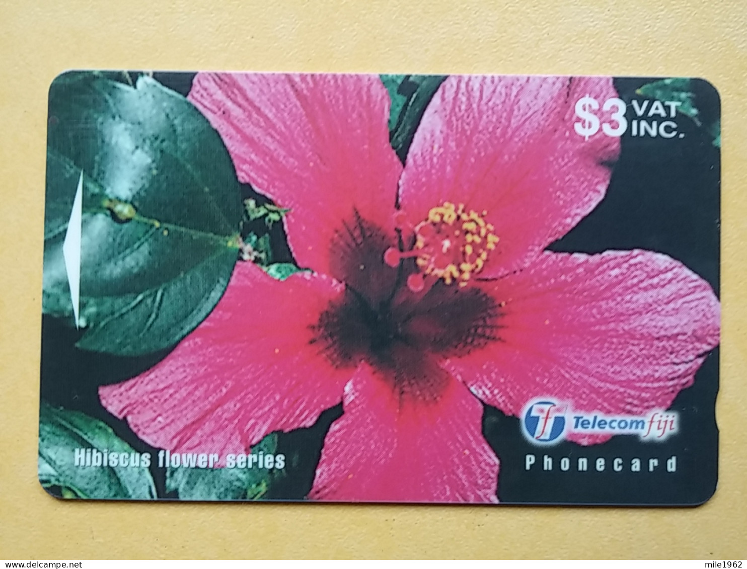 T-277 - FIJI TELECARD, PHONECARD, FLOWER, FLEUR, HIBISCUS - Fiji