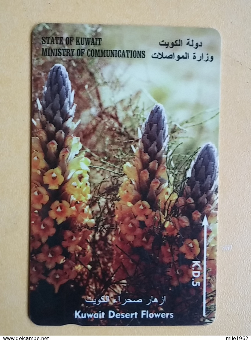 T-283 - KUWAIT TELECARD, PHONECARD, FLOWER, FLEUR,  - Koeweit