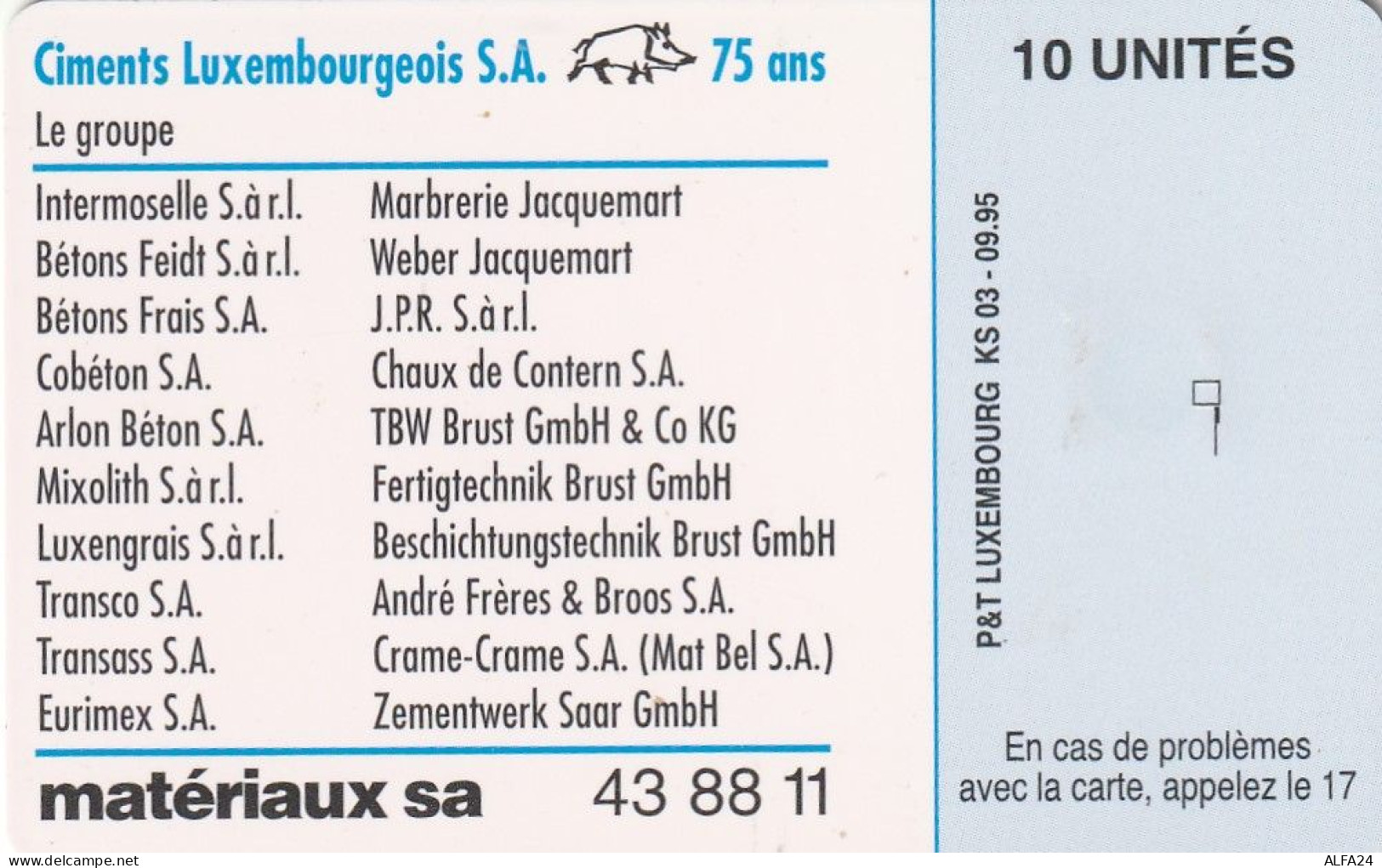 PHONE CARD LUSSEMBURGO (E90.8.1 - Luxemburgo