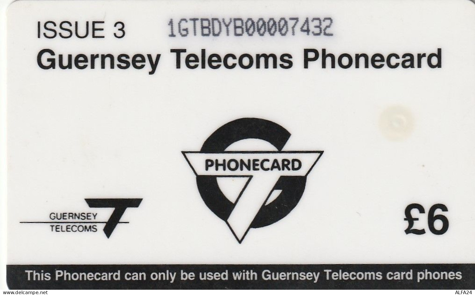 PHONE CARD GUERNSEY (E89.3.6 - [ 7] Jersey And Guernsey