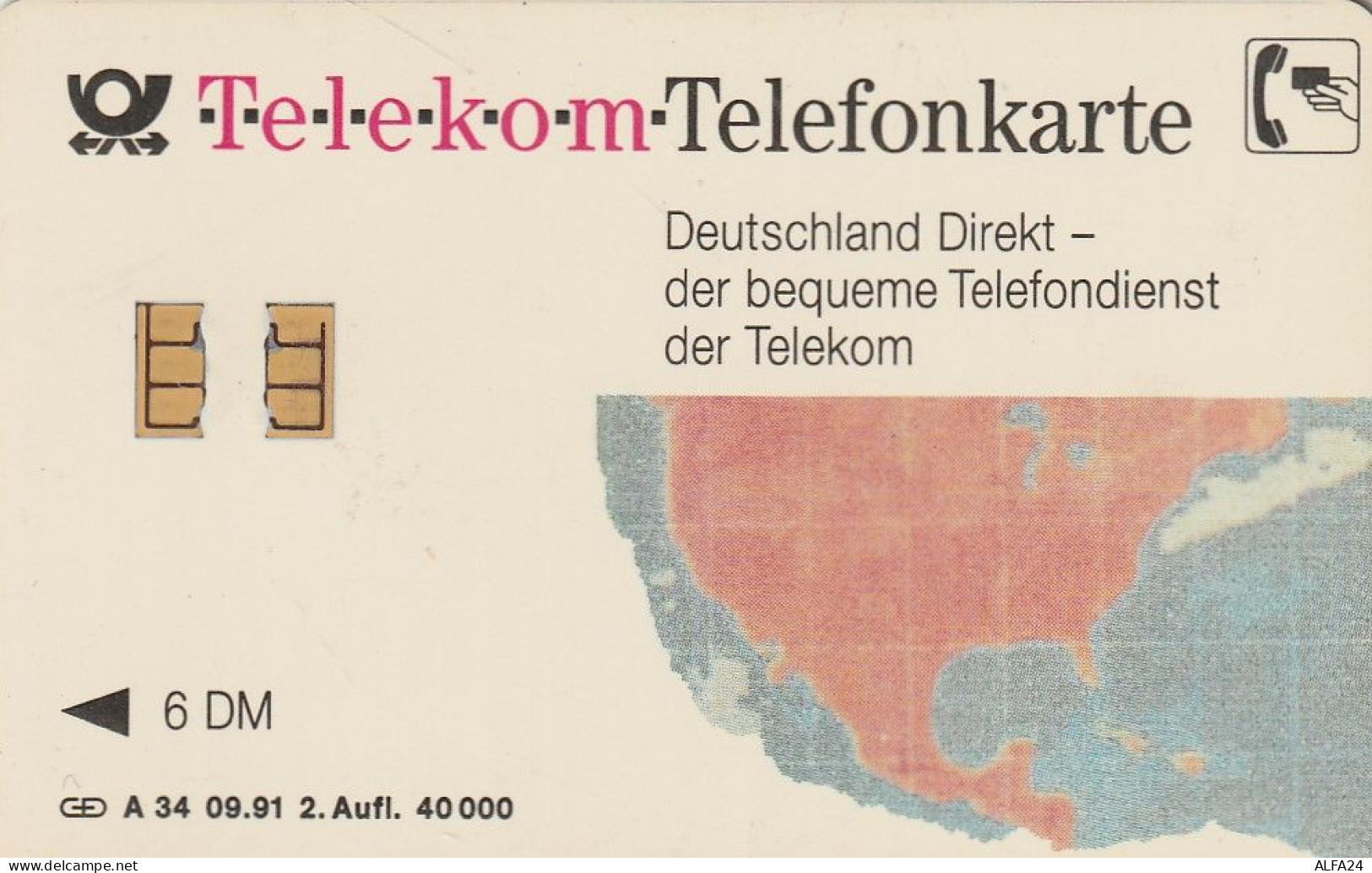 PHONE CARD GERMANIA SERIE A TIR 40000 (E86.1.8 - A + AD-Series : Publicitarias De Telekom AG Alemania