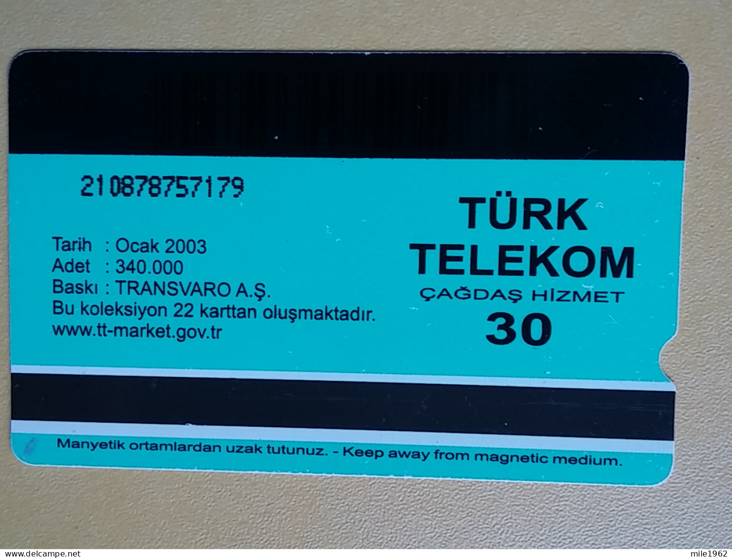 T-285 - TURKEY, TELECARD, PHONECARD, BIRD, OISEAU, - Turkije