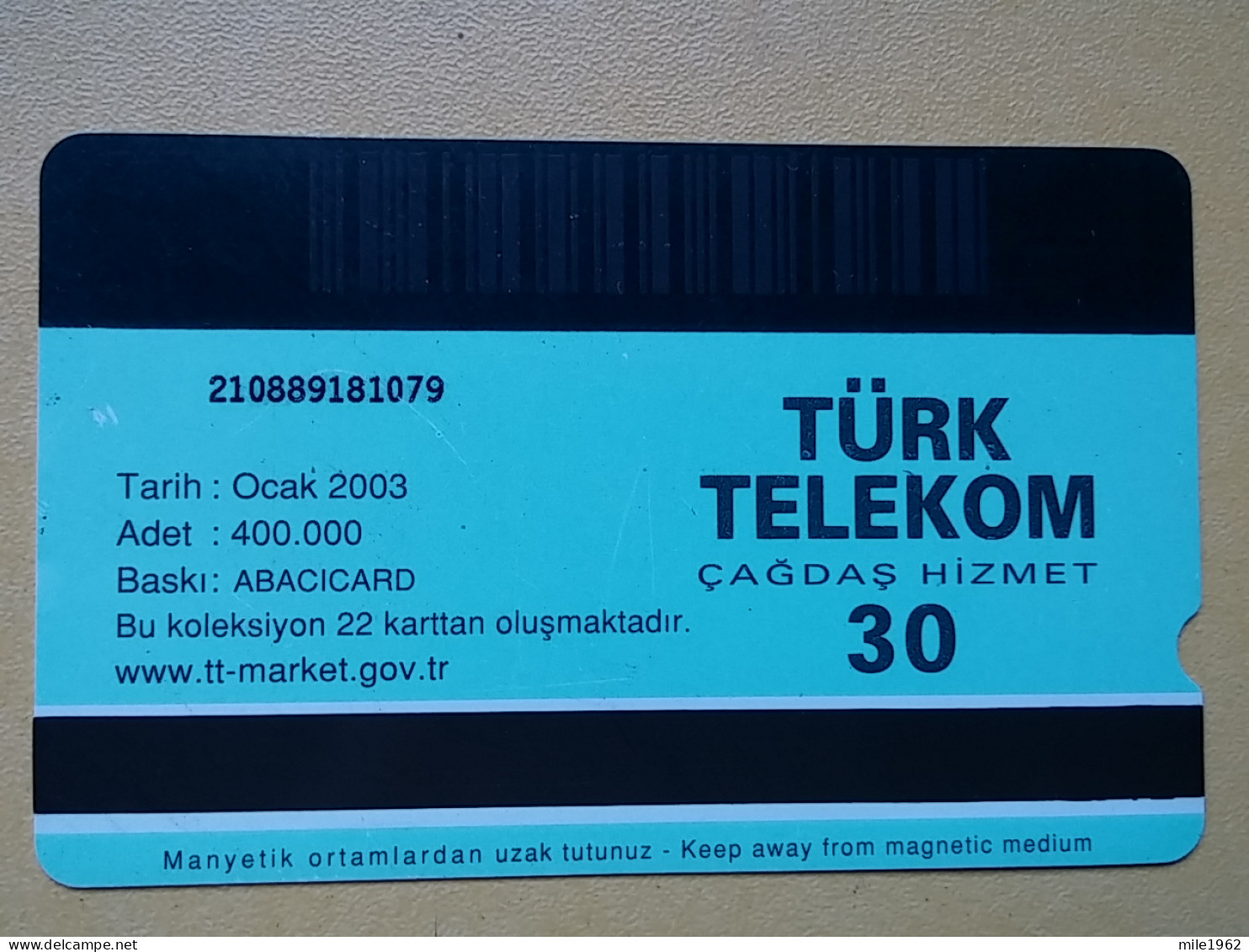 T-285 - TURKEY, TELECARD, PHONECARD, BIRD, OISEAU, FLAMINGO, FLAMENGO - Turkije