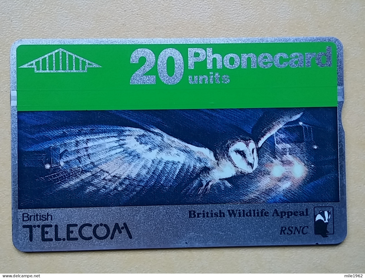 T-286 - UNITED KINGDOM TELECARD, PHONECARD, BIRD, OISEAU, OWL, HIBOU - Autres & Non Classés