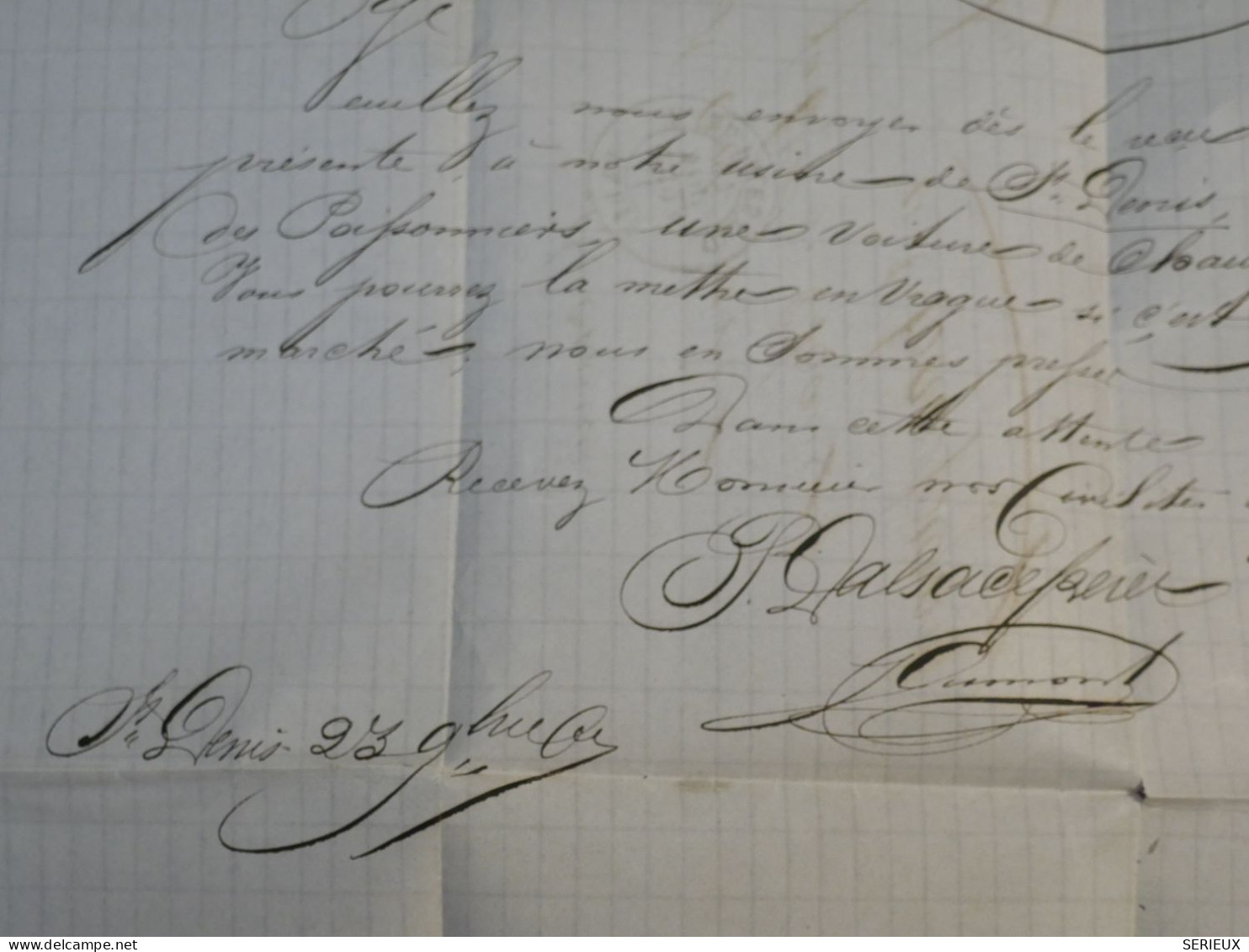 DF21 FRANCE BELLE  LETTRE 1867 ETOILE DE PARIS N°16  A  CHAMPIGNY  + AFF. INTERESSANT++++ - 1849-1876: Période Classique