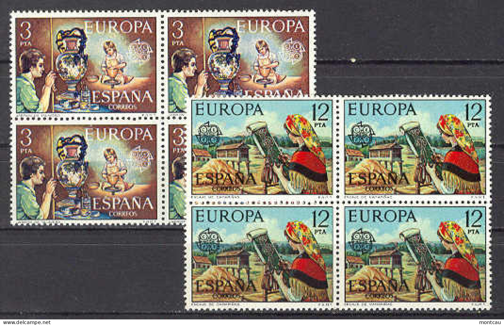 Spain 1976. Europa, Ceramica Y Encaje Ed 2316 Bl (**) - 1976