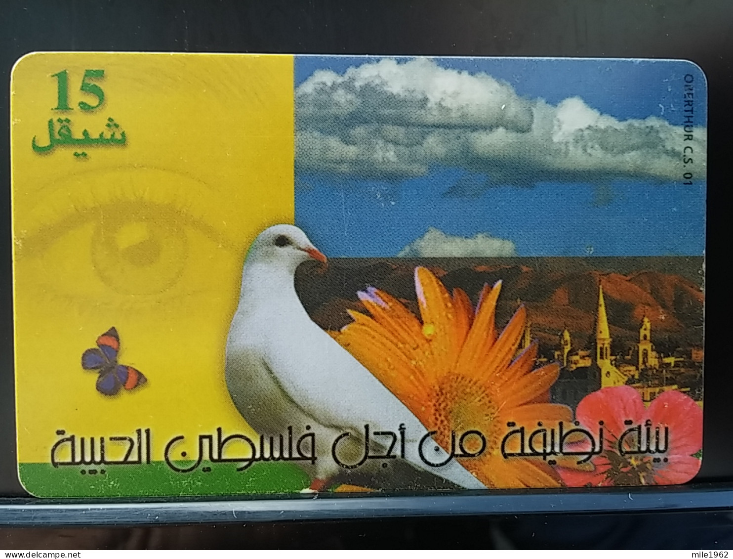 T-289 - PALESTINA TELECARD, PHONECARD, BIRD, OISEAU, - Palestina