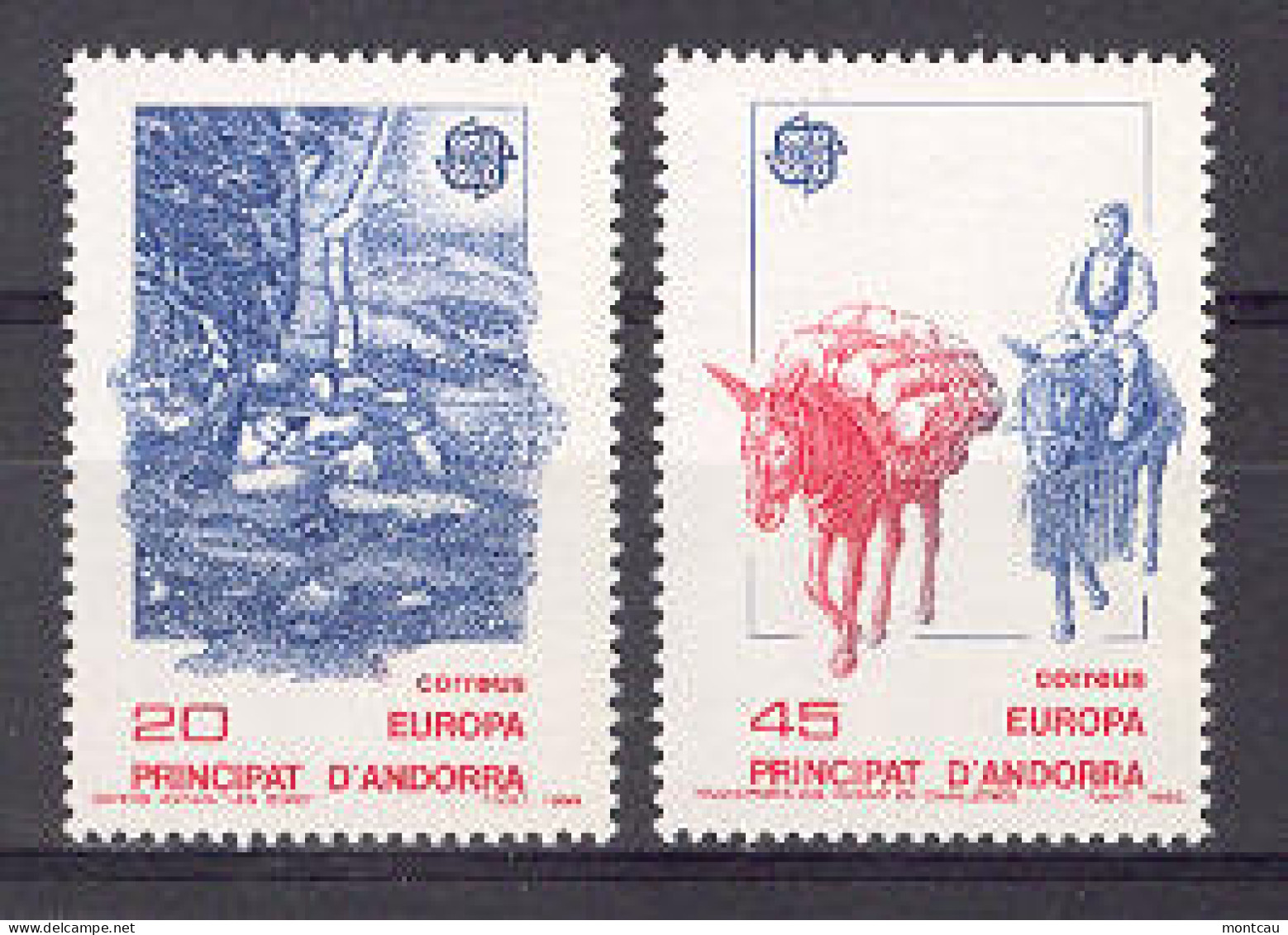 Andorra - 1988, Europa E=204-05 S=184-85 (**) - 1989