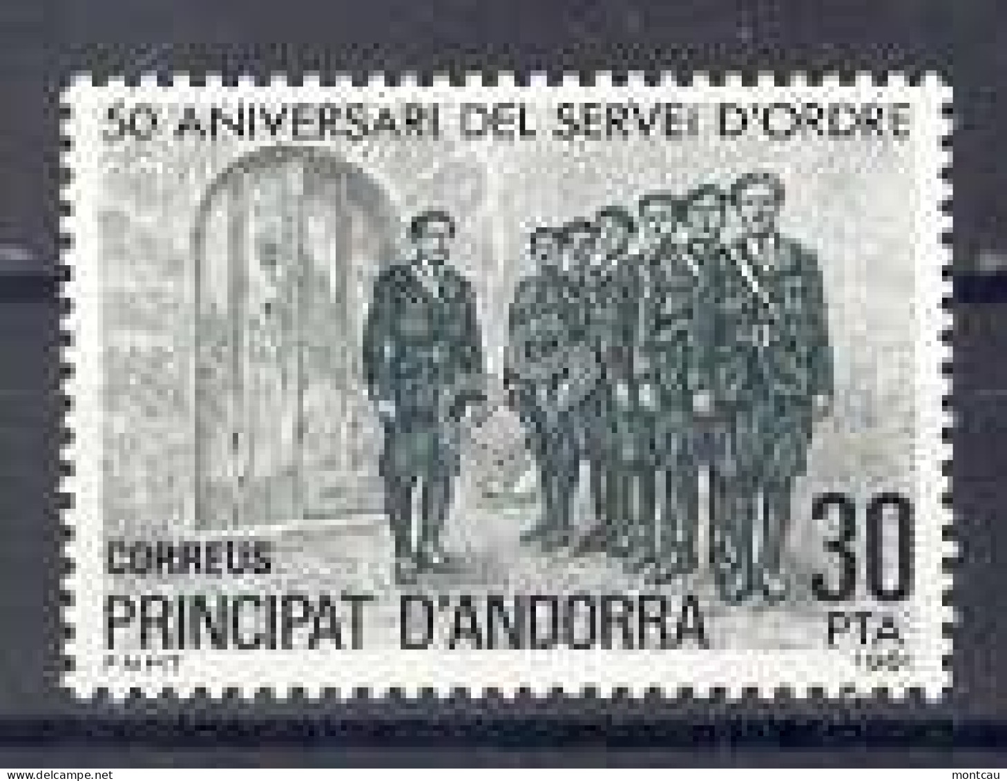 Andorra - 1981, Servei D'ordre E=142 S=128 (**) - Police - Gendarmerie