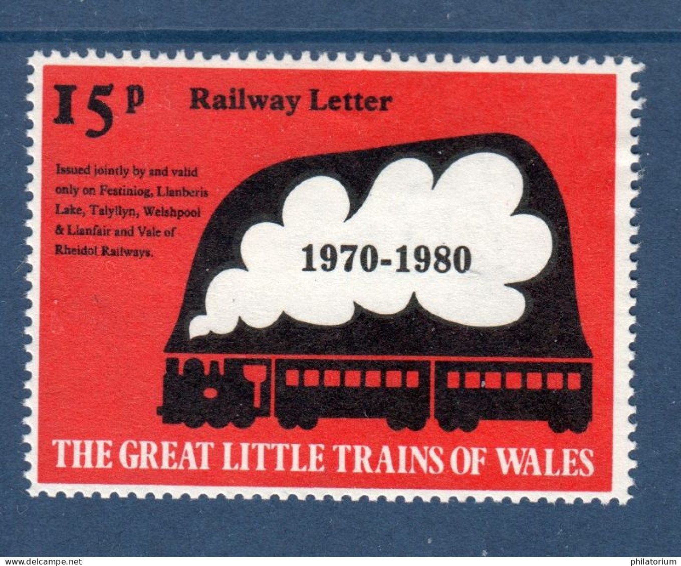 Grande Bretagne, UK, **, The Great Little Trains Of Wales, - Railway & Parcel Post