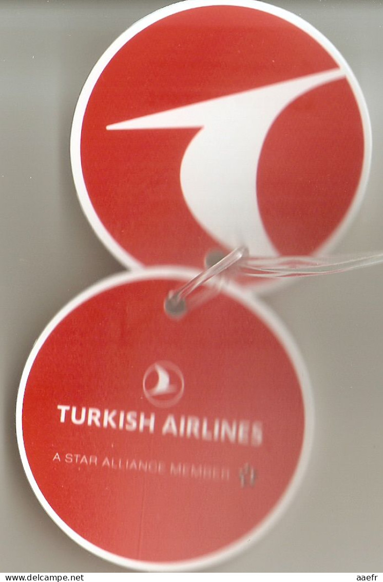 Turkish Airlines 2023 - Lot De 2 étiquettes à Bagages / Neuves - Étiquettes à Bagages