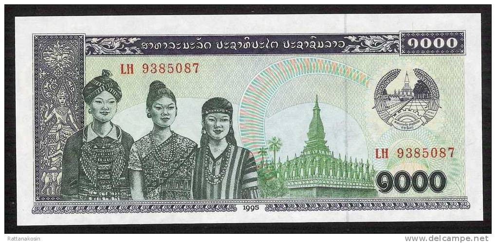 LAOS  P32c  1000   KIP    1995  #LH     UNC. - Laos