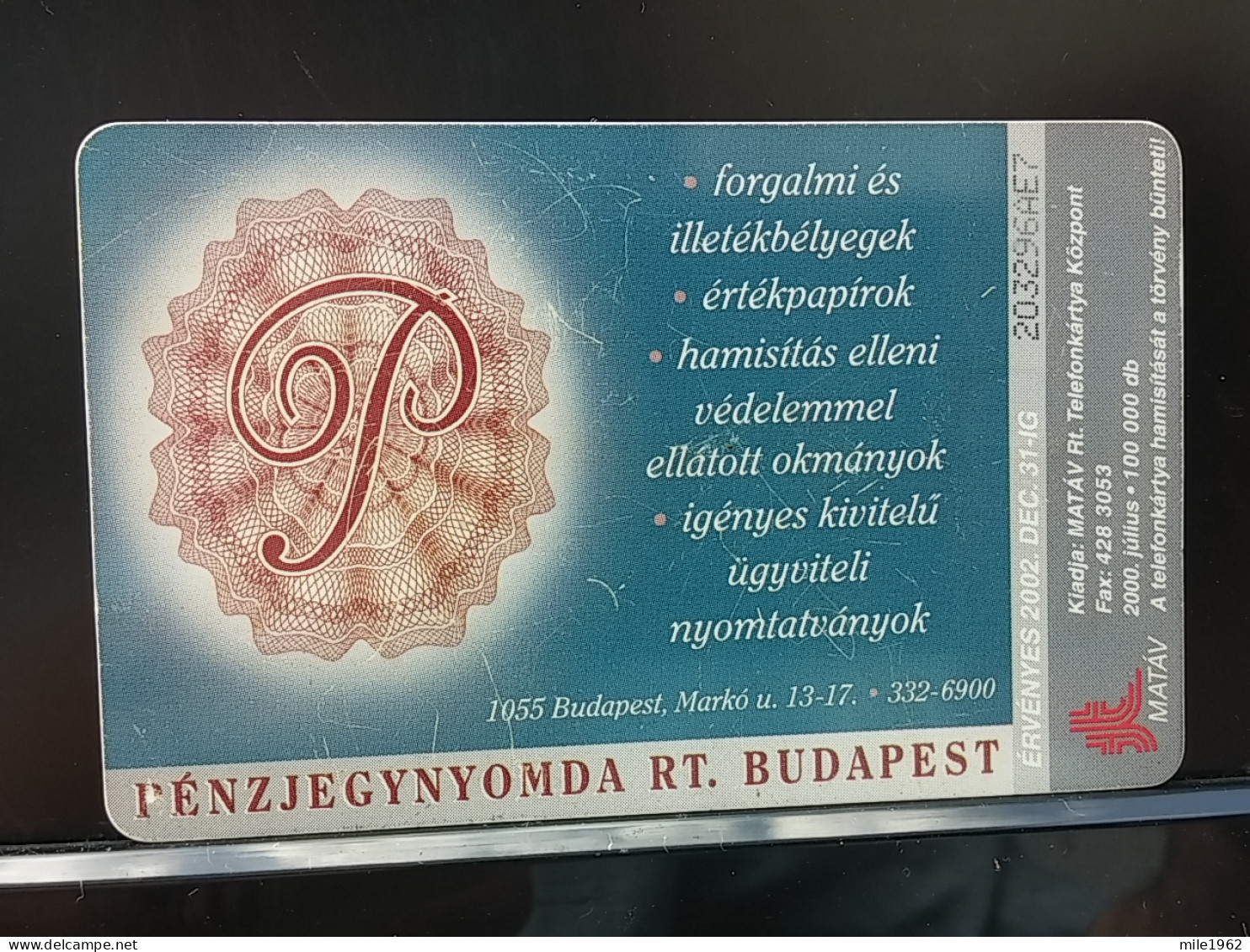 T-293 - HUNGARY TELECARD, PHONECARD,  - Hongrie