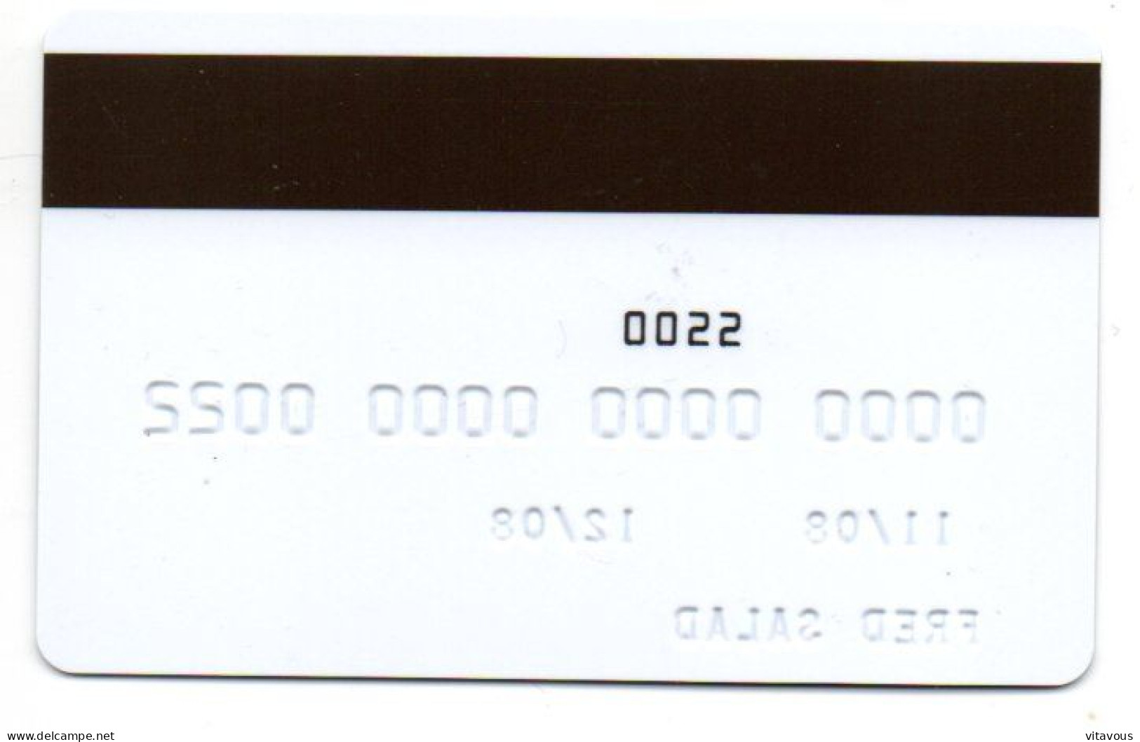 Girafe Carte Spécimen Démonstration  DATACARD France Card Karte (R 805) - Ausstellungskarten