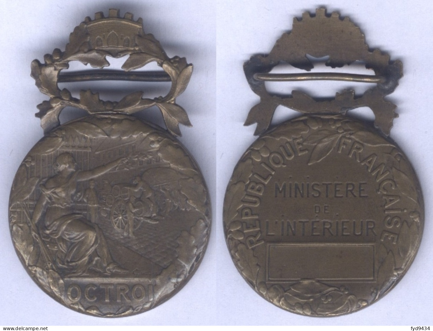 Médaille D'Honneur Des Octrois - France