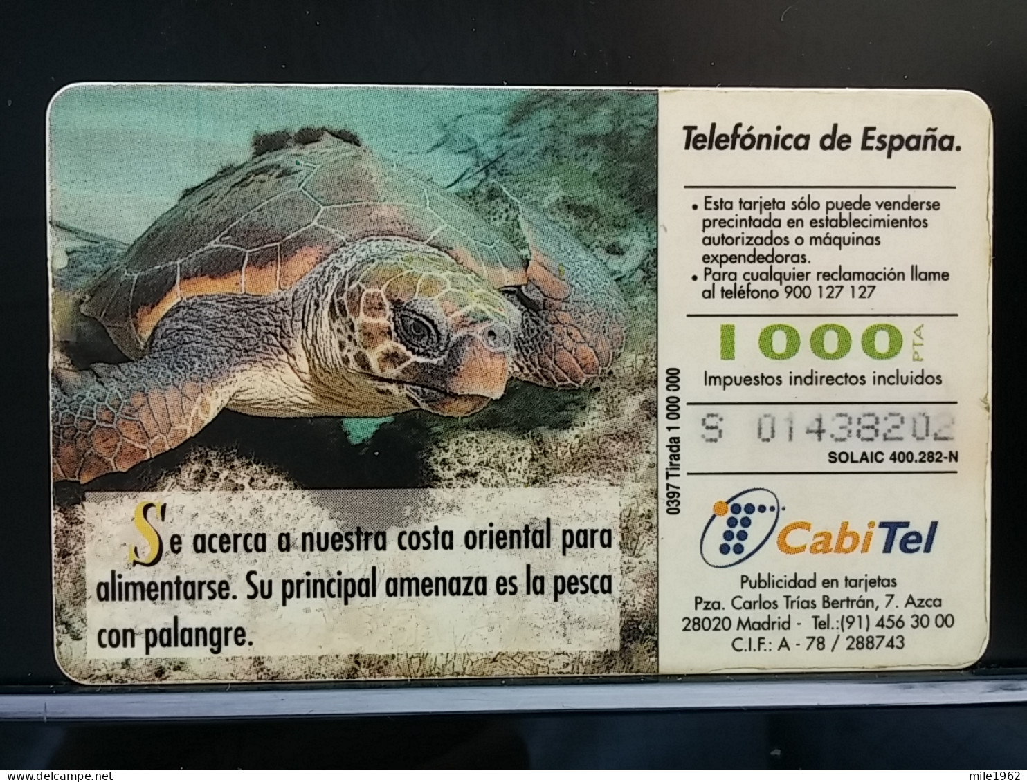 T-298 - SPAIN, ESPANA, TELECARD, PHONECARD, TURTLES, TORTUES - Sonstige & Ohne Zuordnung